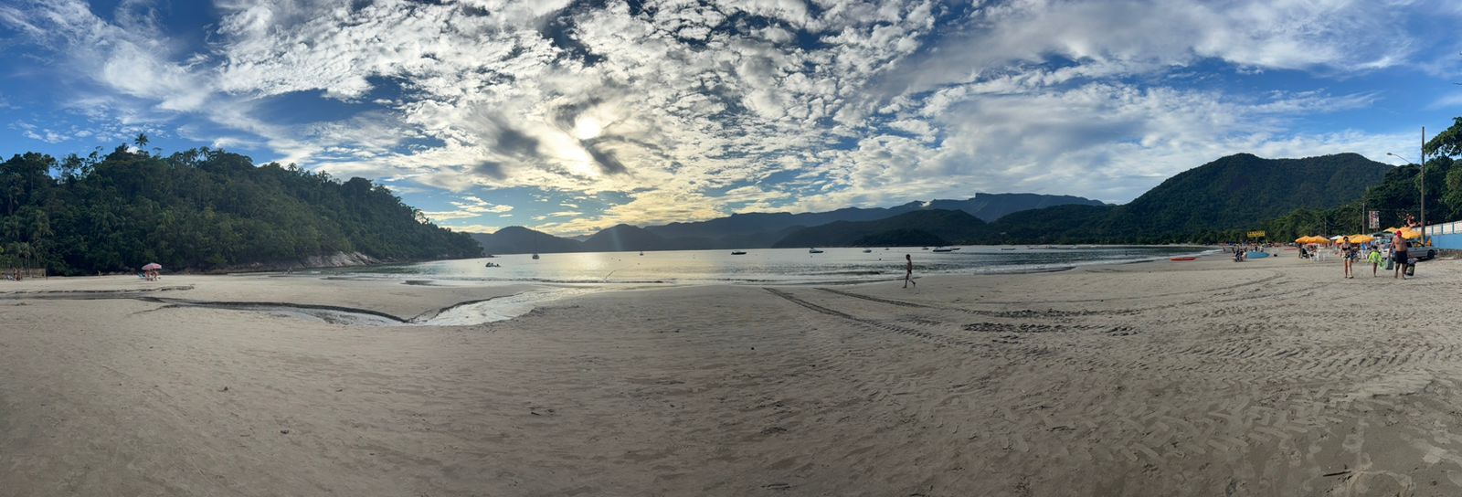 Panorâmica da praia